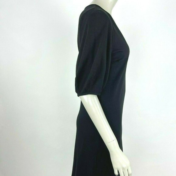 Anthropologie Velvet V-Neck Balloon Sleeve‎ Dress - Picture 10 of 12